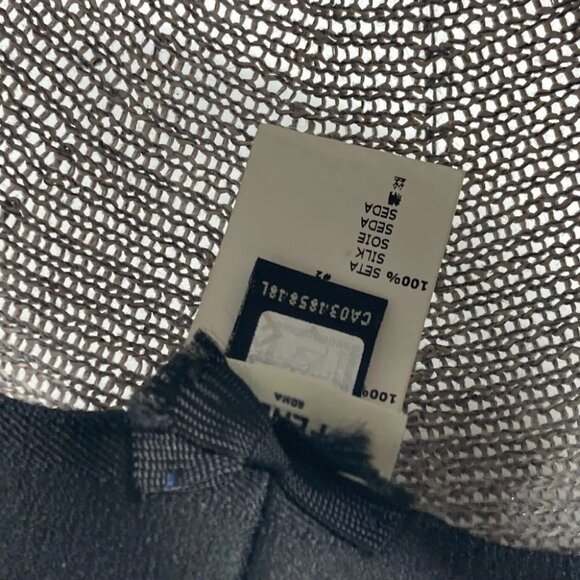 FENDI hat bucket hat bob hat monster Mesh Summer Hat paper gray/blue - Picture 6 of 9